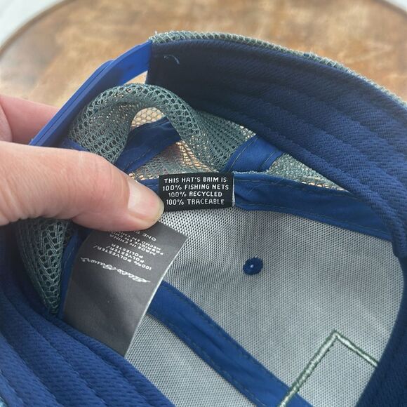 Eddie Bauer Hat Cap Trucker Mesh Snapback Blue Camping Outdoor Hiking Mountains - Picture 12 of 12